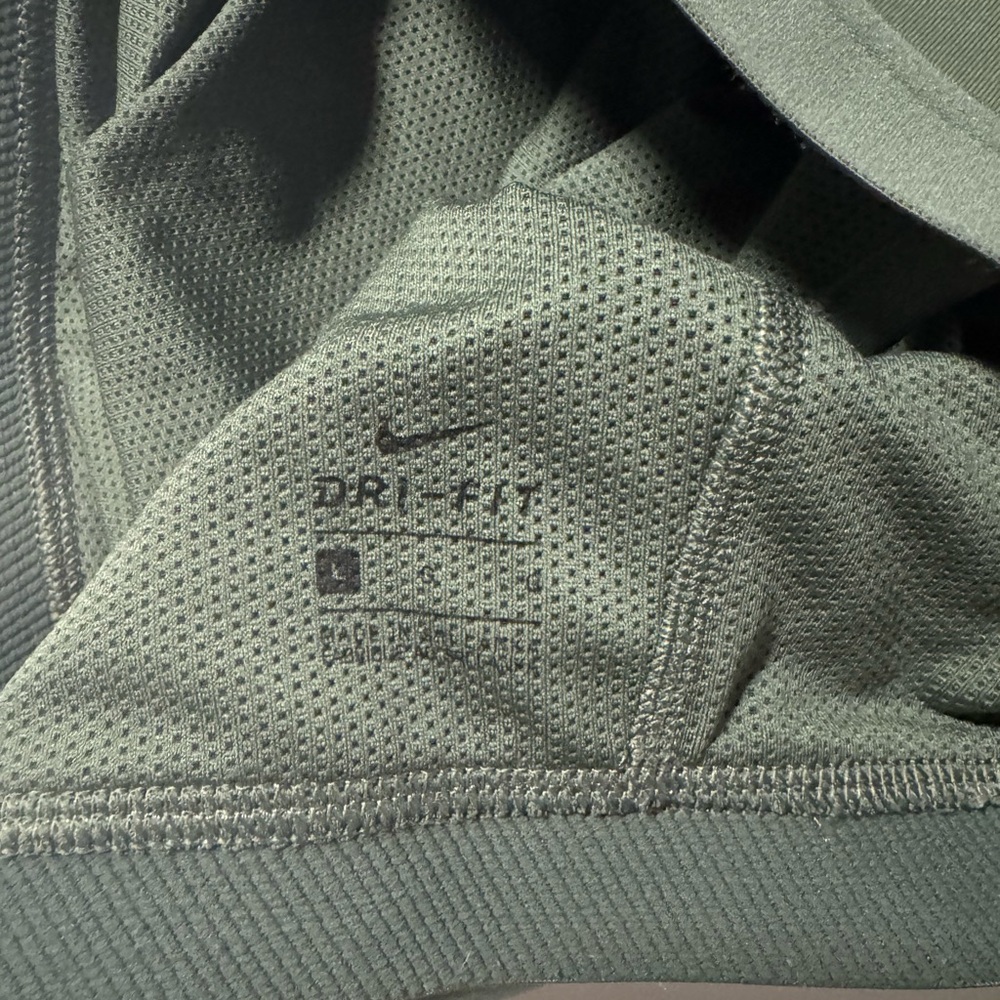 Nike DRI-FIT Olive Green Sports Bra | Large - Picture 7 of 7